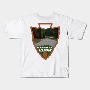 Natchez Trace Parkway arrowhead Kids T-Shirt